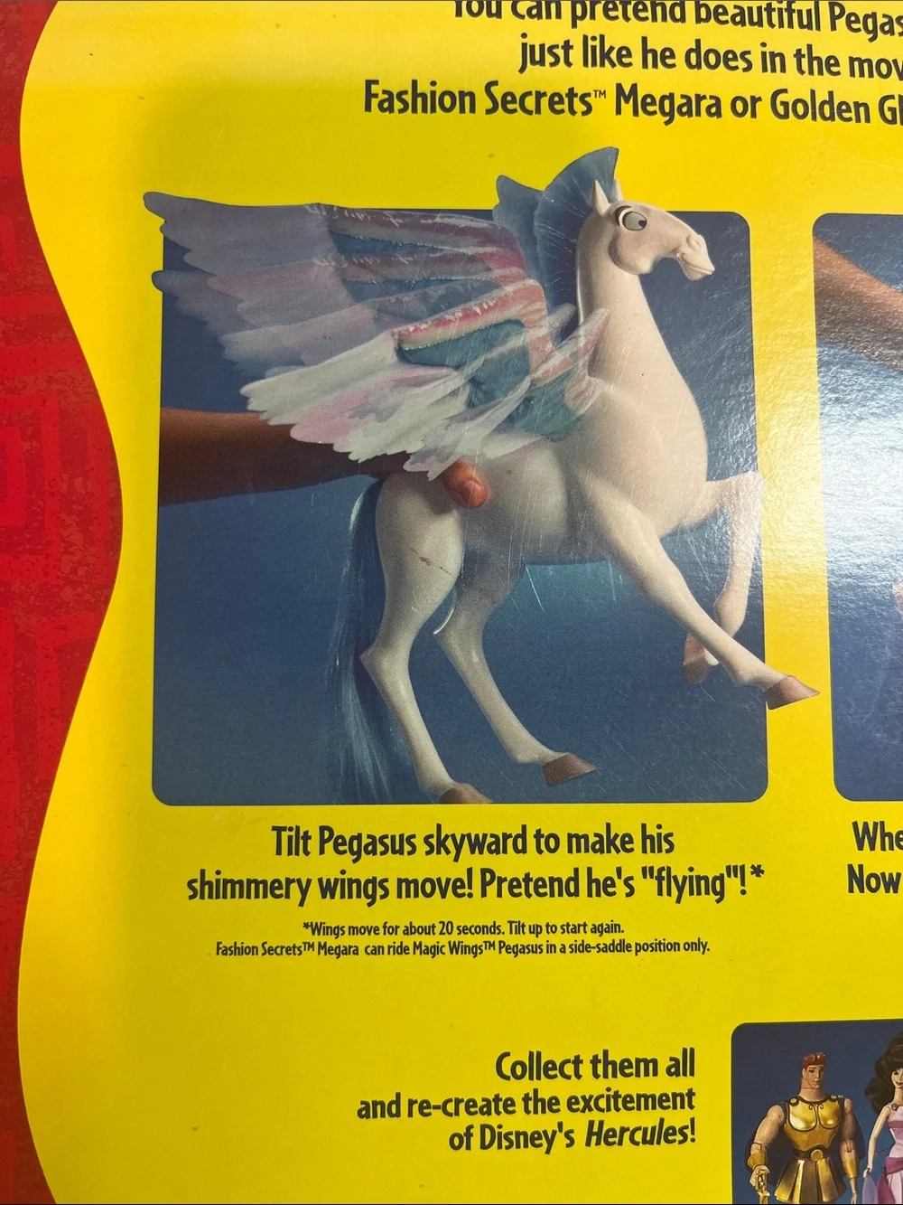 1997 Mattel Disney's Hercules Magic Wings Pegasus (Model 17254) NRFB